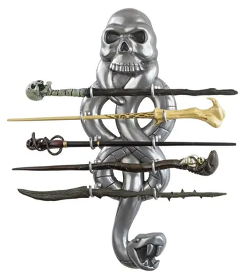 Zauberstab-Set Dark Wizard, 43 cm, Harz, mehrfarbig, 1 Stück