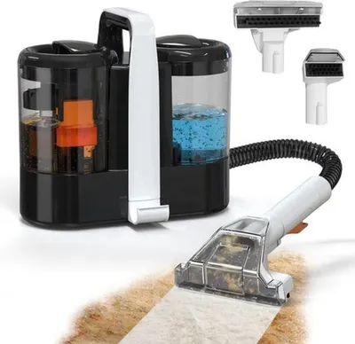 Immagine prodotto di Aspirapolvere per tappeti - portatile - 600 W - potenza di aspirazione 15 kPa - per uso umido e asciutto - serbatoio dell'acqua doppio