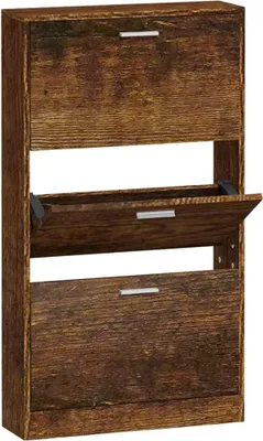 Immagine prodotto di Scarpiera Rovere Fumo 59x17x108 cm in Legno Multistrato