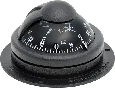 Image de RIVIERA Boussole Comet 2" horizontal. Noir, 1 pièce