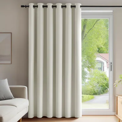 Produktbild von Deconovo Abdunklungsvorhang Blickdichte Vorhänge Thermogardine Hellbeige