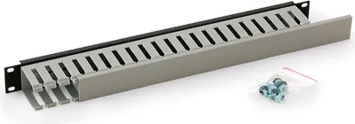 Obrázok produktu pre Triton 19" panel 1U with cable trunking single, Čierna