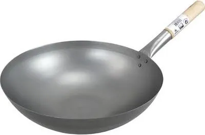 Obrázok produktu pre Plechový wok 35 cm - Nefritový chrám so zaoblenou základňou