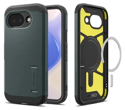Produktbild von Spigen Tough Armor (Mag Fit), Cover, Google, Pixel 10a, 16 cm (6.3"), Dunkelgrün