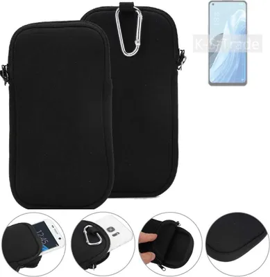 Produktbild von K-S-Trade Neopren-Hülle Handyhülle kompatibel mit Oppo Reno7 A 5G Schutzhülle Neoprenhülle Sleeve Schutz-Hülle Gürtel Tasche Case Holster
