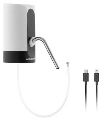 Produktbild von InnovaGoods Automatischer Wasserspender, wiederaufladbar, für Standardzylinder, Weiß