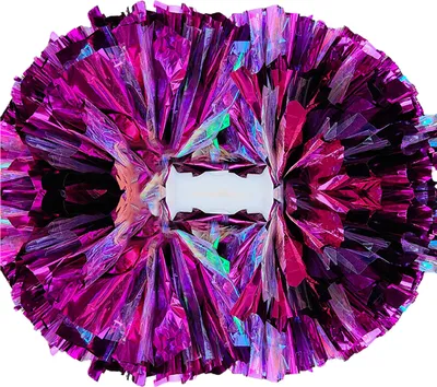 Produktbild von Doppelköpfige Metallic-Pompons, Cheerleading-Blumenball mit Griff, Teamsport-Spirit-Party, Kinder, Erwachsene, Cheer-Pompons