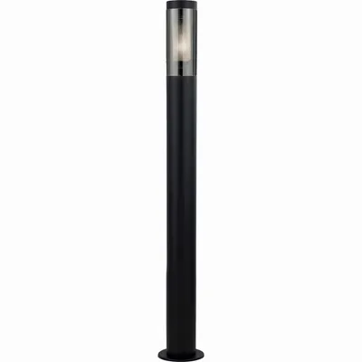 Produktbild von Außen Stehleuchte, Edelstahl, schwarz, rauch, H 90 cm