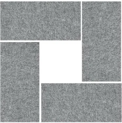 Immagine prodotto di AWP 65 | Pannelli fonoassorbenti - Grigio screziato 65 x 25 cm