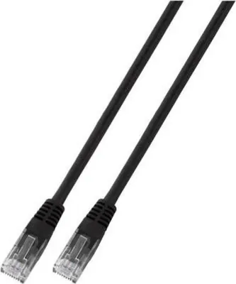 Image de Câble patch RJ45 U/UTP cat. 5e PVC CCA noir 1m