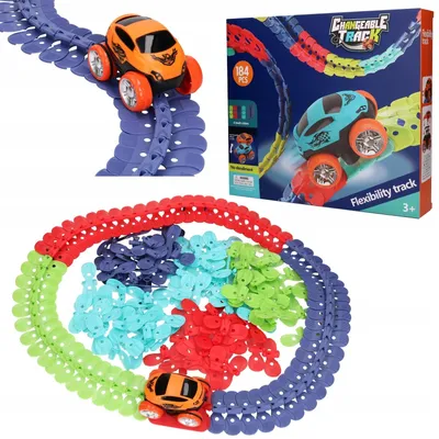 Produktbild von Pegaz Toys READY GO! Autorennbahn mit Auto 184 Teile