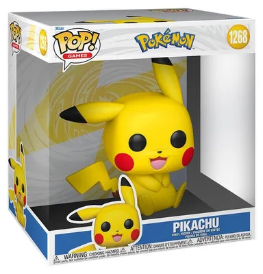 Produktbild von Funko POP! Jumbo Pokémon – Pikachu Vinylfigur Super Sized Sammelfigur