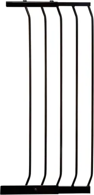 Productafbeelding van Deurrooster Verlengstuk Extra Hoog 36 cm Zwart - Kinderbeveiliging Uitbreiding