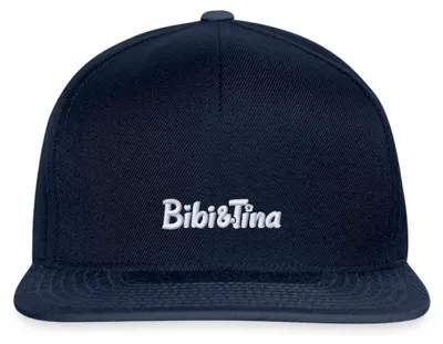 Produktbild von Spreadshirt Bibi und Tina Logo Stick Snapback Cap, One size, Navy/Navy