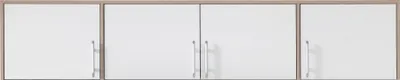 Produktbild von Schrankaufsatz Hannut 01, Farbe: Weiß / Eiche - Abmessungen: 40 x 200 x 56 cm (H x B x T)