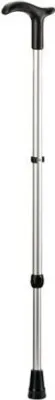 A product shot of an adjustable walking cane.