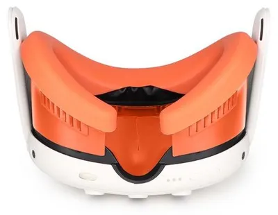 Obrázok produktu pre Náhradný diel pre Meta Quest 3, silikónové masky na tvár, oranžové, šetrné k pokožke
