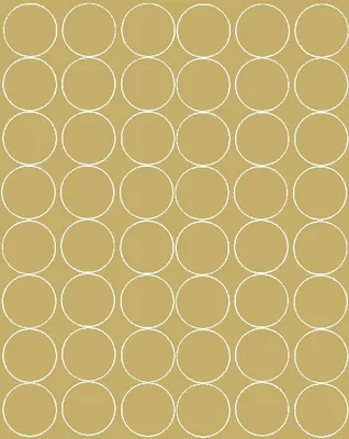 Immagine prodotto di Adesivi rotondi, diametro 6 cm, 48 pezzi, dorati lucidi