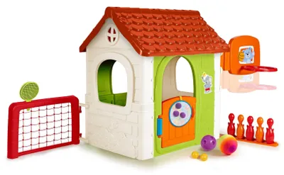 Image de FEBER : Maison de jeu multifonctionnelle 6 en 1 avec jeux inclus
