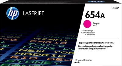Obrázok produktu pre HP Originálna purpurová tonerová kazeta 654A LaserJet, 15000 strany, Purpurová, 1 kusov