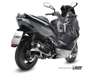 Image de Silencieux Mivv URBAN - Système complet 1x1 en acier inoxydable pour KYMCO XCITING 400 BJ 2013 > 2016