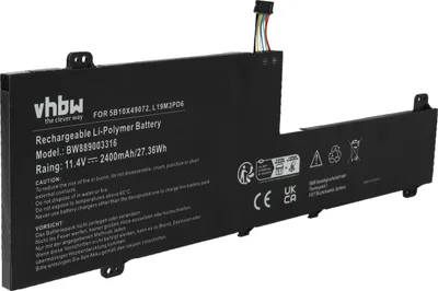 Produktbild von vhbw Akku kompatibel mit Lenovo IdeaPad Flex 5-14ARE05 81X2001SAU, Flex 5-14ARE05 81X2007HAU, Flex 5 Notebook (2400 mAh, 11,4 V, Li-Polymer)