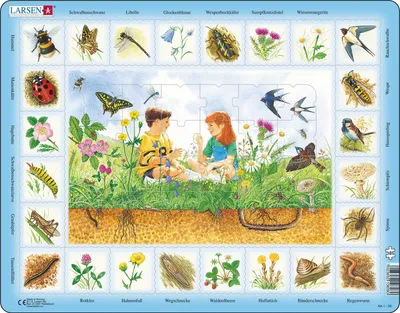 Produktbild von Larsen Puzzle Auf der Wiese 48-tlg.