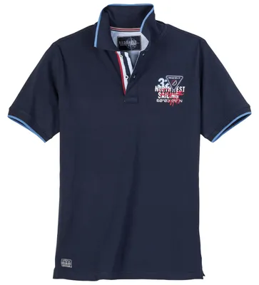 Produktbild von Redfield Übergrößen Poloshirt dunkelblau maritim