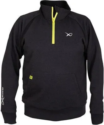 Produktbild von Fox Matrix Minimal Black/Marl Quarter Zip Pullover - Angelpullover, Größe:XXXL
