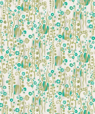 Zdjęcie produktu dla Khroma by Masureel Tapeta kwiaty zielonym - 630021 - 53 cm x 10.05 m