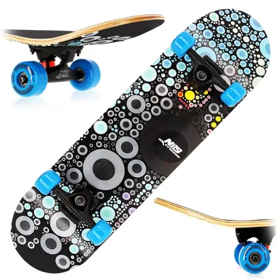 Image de Nils Extreme Skateboard Pour Enfants Jeunes Et Adultes - Longboard - Deck En Bois - 78x20 cm - CR3108SA - Spot