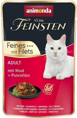 Produktbild von Animonda Vom Feinsten Adult Feines mit Filets mit Rind & Putenfilet 85gx18