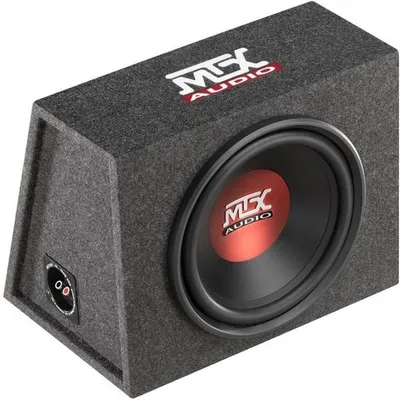 Obrázok produktu pre MTX Audio RTE12AS – Aktívny/pasívny (uzavretý) subwoofer pre automobil, 12 palcov (30 cm), 350 W RMS, 4 Ohmy, frekvenčný rozsah 23–300 Hz
