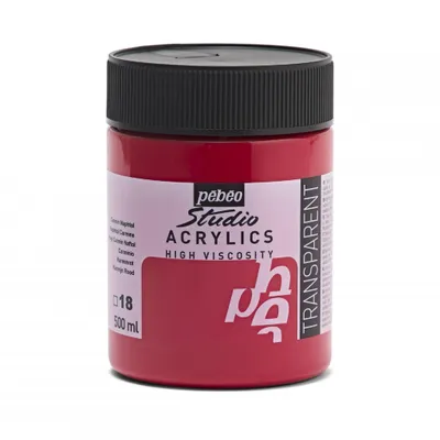 Obrázok produktu pre Pebeo Studio Akrylové farby 500 ml, 18 Naftol Karmín