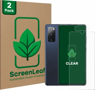 Produktbild von 2x ScreenLeaf Schutzfolie für Samsung Galaxy S20 FE (Display+Kamera) Displayschutz Display Schutz Folie Klar Transparent