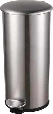 Produktbild von Tretabfallsammler the zinc 12 l D211xH423mm Edelstahl silber