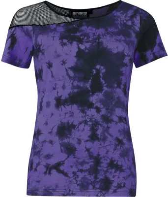 Produktbild von Poizen Industries T-Shirt Damen Sadira Top schwarz/lila S