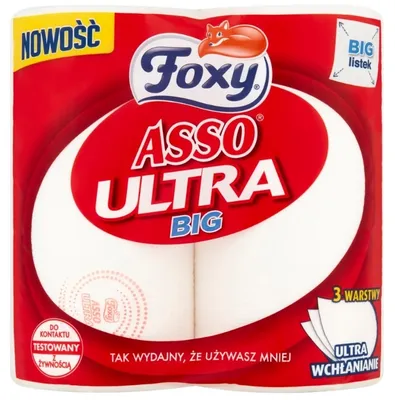 Zdjęcie produktu dla Foxy, Asso Ultra BIG Reczniki papierowe, 2 rolki