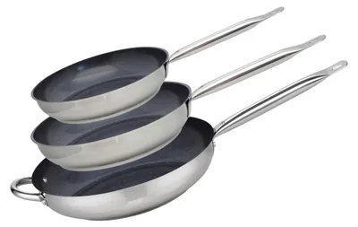 Image de Set de 3 Poêles 24, 28 et 32 cm céramique sans  Profi Therm Platinum Elo