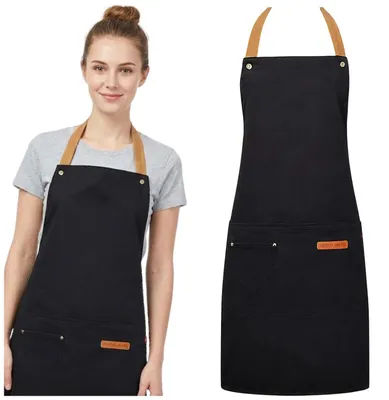 Produktbild von Küchenschürze zum Schutz, Kosmetikschürze, schwarz, Damen, Herren