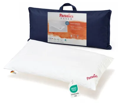 Produktbild von Paradies Softy Kopfkissen Kissen Faserkissen Kuschelkissen 40x80 60°