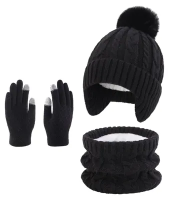 Productafbeelding van 3-in-1 Winterset voor Kinderen met Muts, Sjaal en Handschoenen