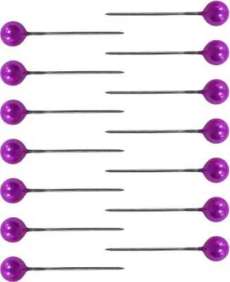 Immagine prodotto di Spilli con testa colorata 22 mm viola 100 pezzi Aliga