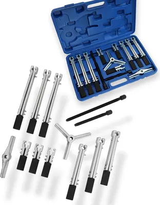 Produktbild von Bituxx 12 tlg. universal Lager Abzieher Set 2 und 3 Armig Innen Außen Werkzeug Lagerabzieher Kugellager Bearing Puller KFZ Auto MS-19519