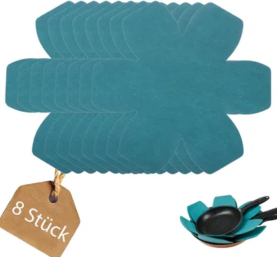 Produktbild von Pfannenschutz 8 Stücke, 35 cm, 1 mm, Filz, hitzebeständig, für Küche