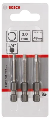 Immagine prodotto di Punta per cacciavite Extra-Duro HEX 3, 49 mm