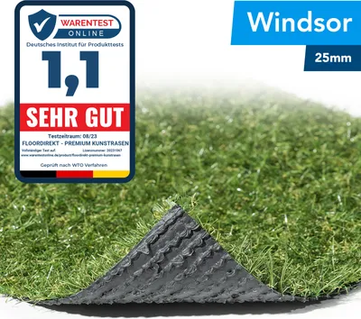 Image de Gazon synthétique Windsor Luxury Class Hauteur des poils : 25 mm Découpe 200x500 cm