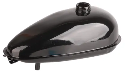 Image de Réservoir d'essence en alliage d'aluminium poli de 4 litres pour motos de 49 à 80 cm³ et vélos électriques