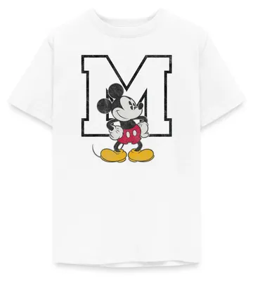 Produktbild von Mickey & Minnie Klassisch Mit M Teenager T-Shirt, 134/146 (9-11 Jahre), Weiß