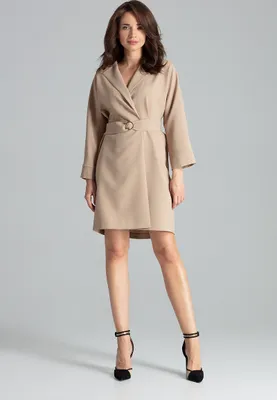 Produktbild von Lenitif Minikleid für Frauen Henselt L058 beige L/XL